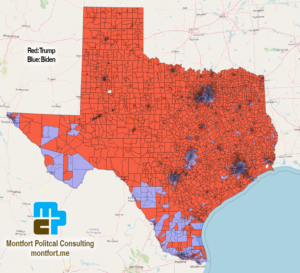 Texas Precinct Level Data for the 2020 presidential election. 